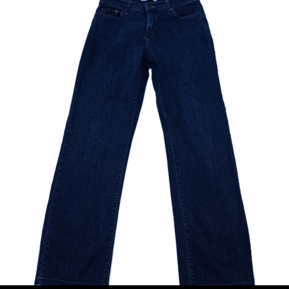 Levi's Blue Perfectly Slimming 512 Straight Leg Cotton Stretch Denim Jeans 12 M
